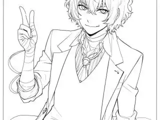 Bungou Stray Dogs Coloring Pages 12 featured image