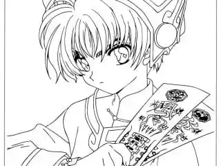Cardcaptor Sakura Coloring Pages 17