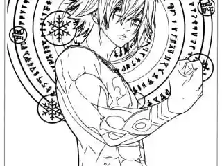 Fairy Tail Coloring Pages 9