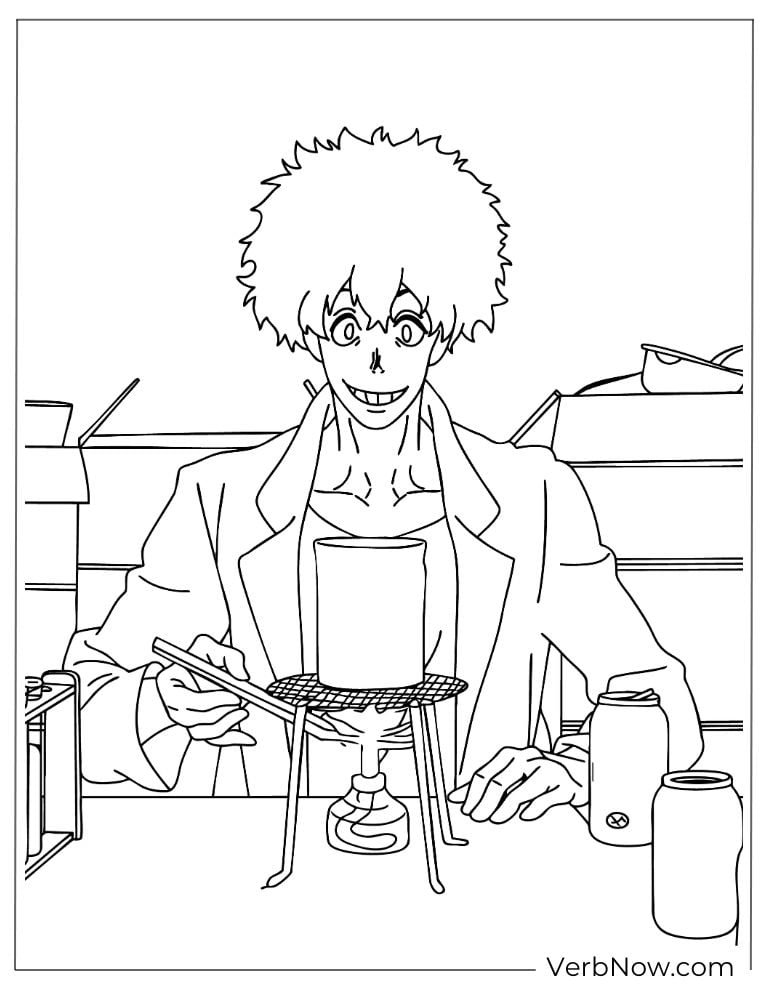 22 Free Fire Force Coloring Pages (Printable PDF) Anime Scientist Lab Experiment Coloring Page