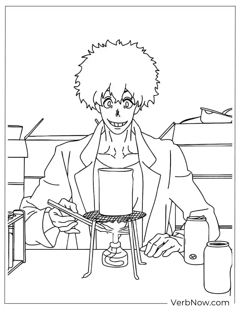 22 Free Fire Force Coloring Pages (Printable PDF) Anime Scientist Lab Experiment Coloring Page