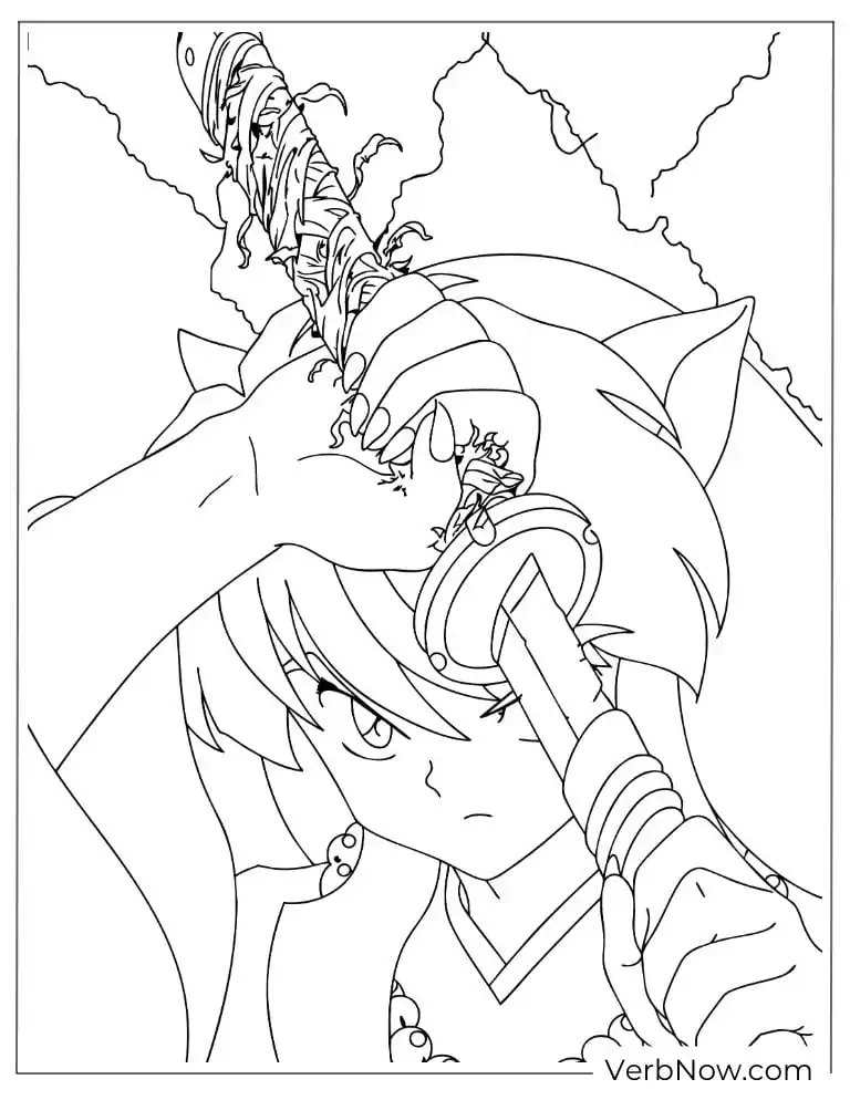 22 Free Inuyasha Coloring Pages For Kids (Printable PDF) Inuyasha Drawing Sword Anime Coloring Page