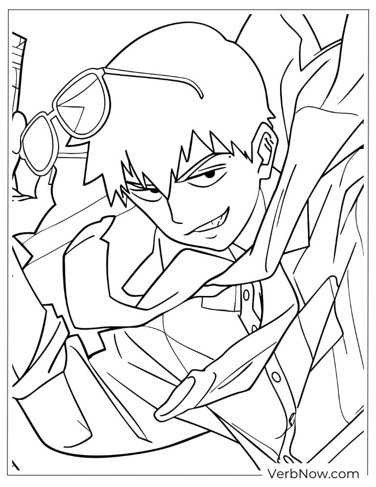 22 Free Doc McStuffins Coloring Pages (100% Printable PDF) Anime Boy with Sunglasses Coloring Page