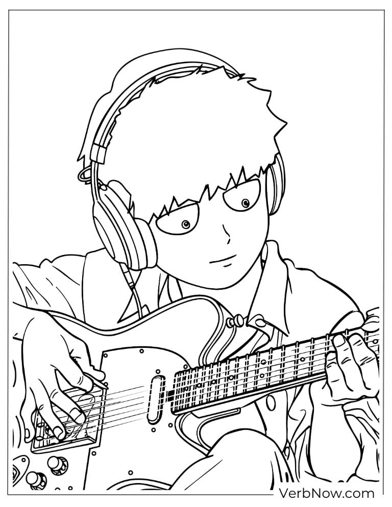 22 Free Doc McStuffins Coloring Pages (100% Printable PDF) Anime Boy Playing Electric Guitar Coloring Page