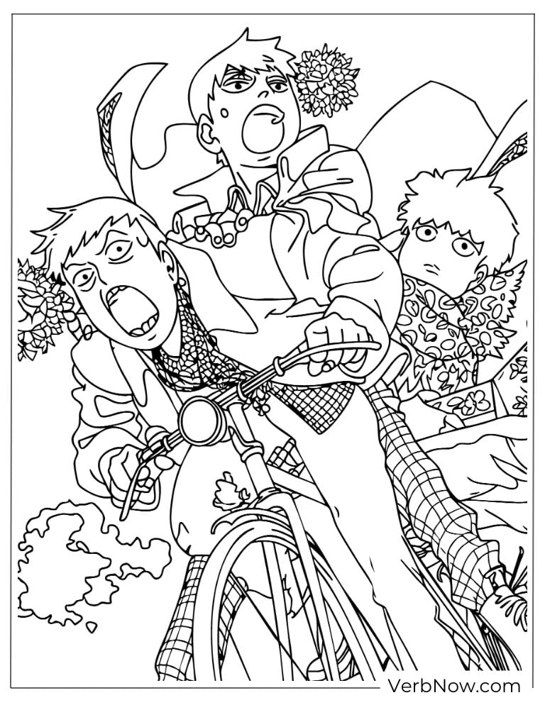 22 Free Doc McStuffins Coloring Pages (100% Printable PDF) Mob Psycho 100 Characters on Bike Coloring Page