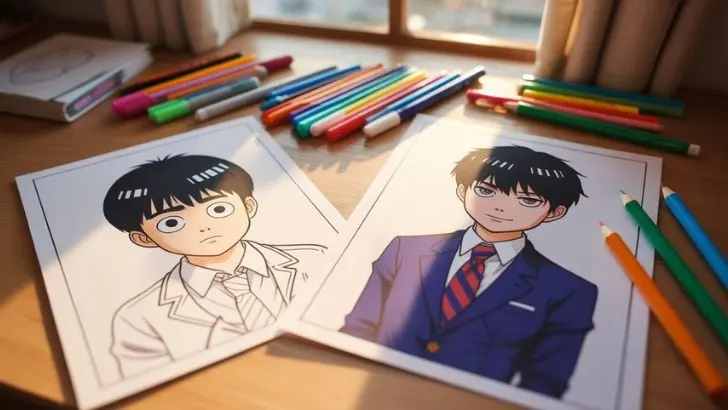 Mob Psycho 100 coloring sheets