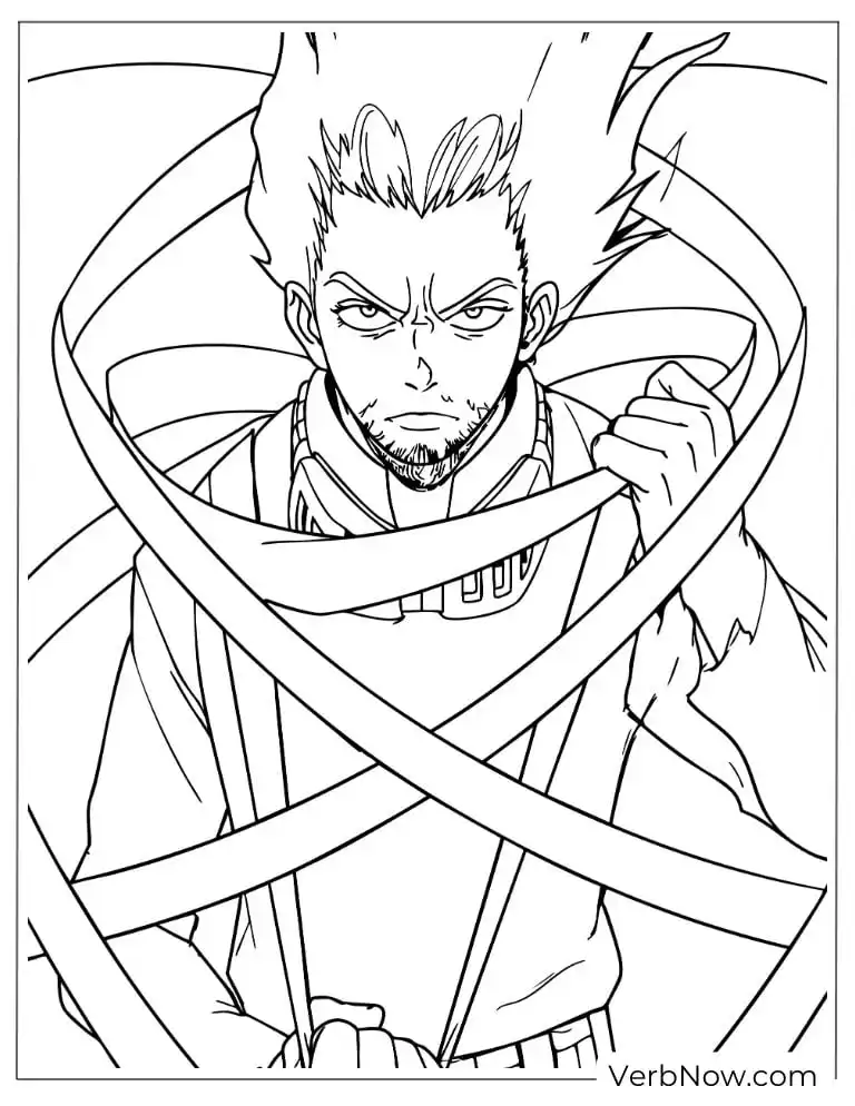 22 My Hero Academia Coloring Pages (100% Printabel PDF) Eraser Head Aizawa MHA Coloring Page Outline