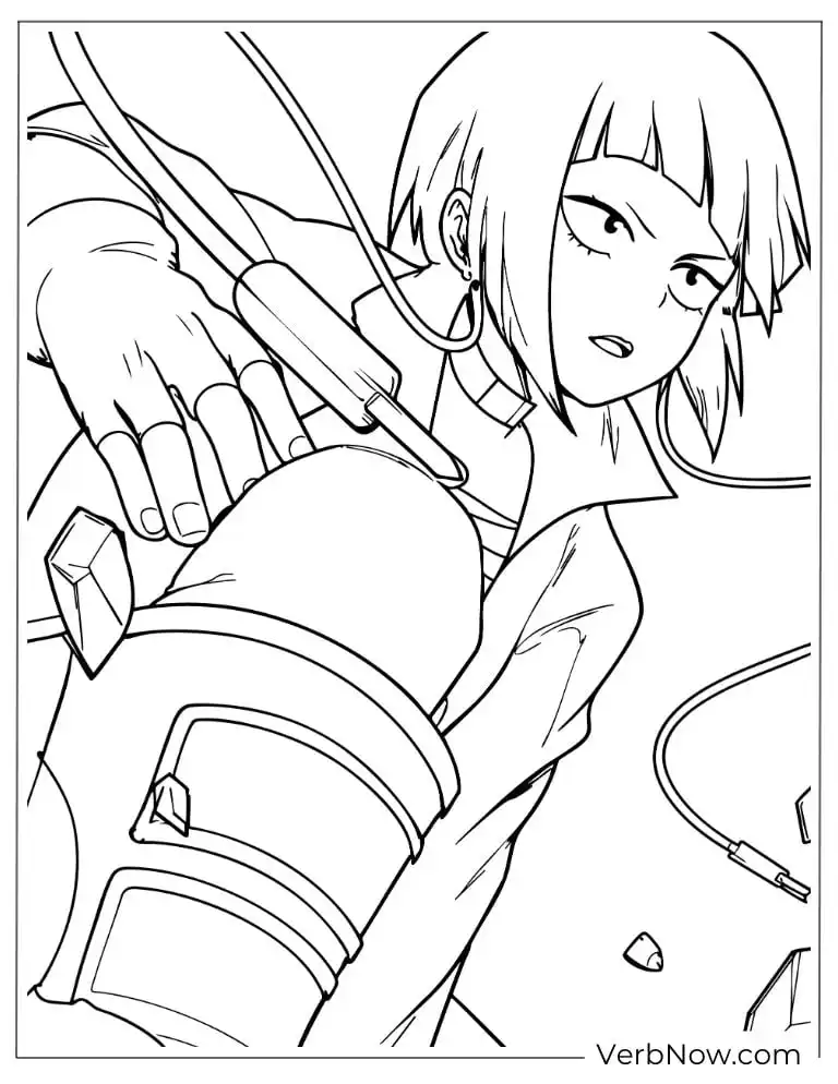 22 My Hero Academia Coloring Pages (100% Printabel PDF) Kyoka Jiro Coloring Page My Hero Academia Line Art