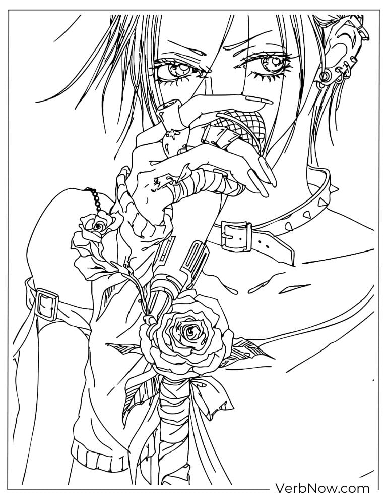 22 Free Nana Coloring Pages For Kids (Printable PDF) Nana Osaki Punk Singer Coloring Page