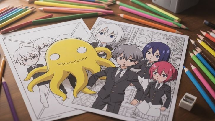 22 Free Assassination Classroom Coloring Pages (Printable PDF) Printable Assassination Classroom Coloring Pages