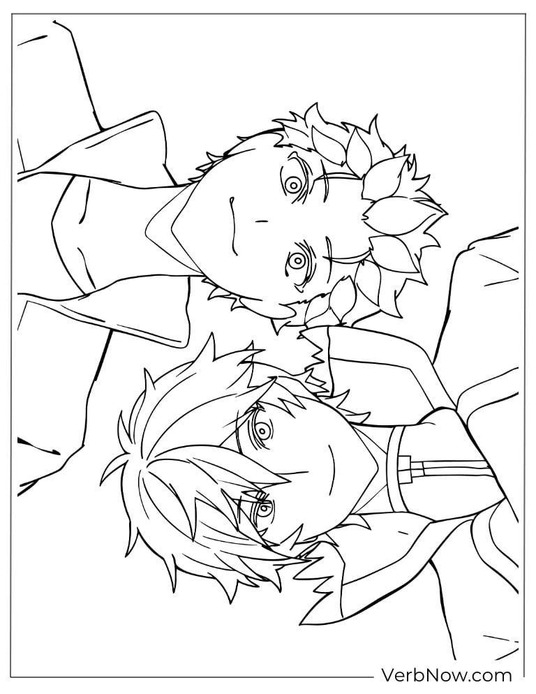 22 Free Doc McStuffins Coloring Pages (100% Printable PDF) Two Anime Boys Coloring Page Outline