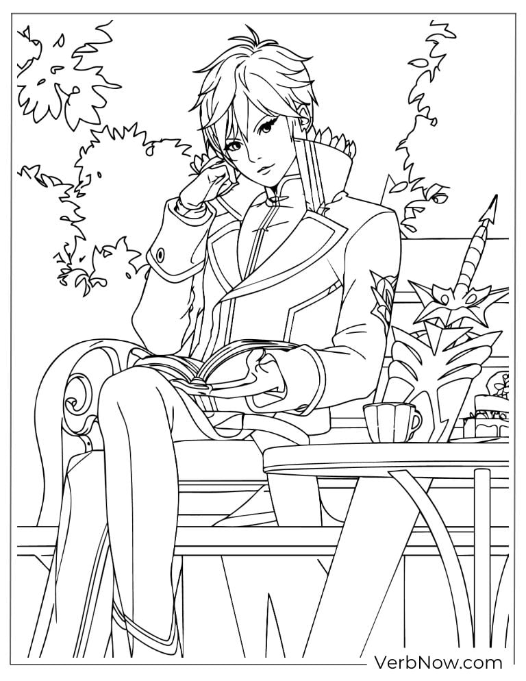 22 Free Doc McStuffins Coloring Pages (100% Printable PDF) Handsome Anime Warrior Reading Coloring Page