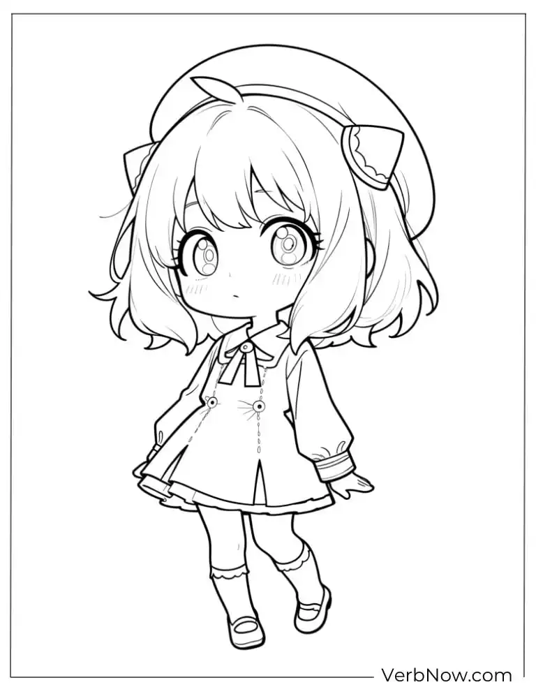 22 Free Spy x Family Coloring Pages For Fun (Printable PDF) Spy x Family Anya Chibi Coloring Page
