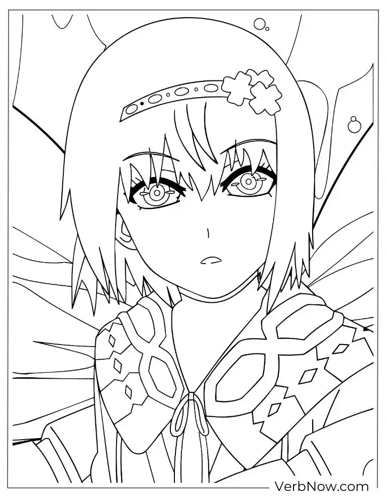 22 Free Tokyo Ghoul Coloring Pages (100% Printable PDF) Anime Girl Character Coloring Page Printable Outline