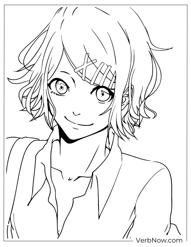 22 Free Tokyo Ghoul Coloring Pages (100% Printable PDF) Juuzou Suzuya Tokyo Ghoul Anime Coloring Page