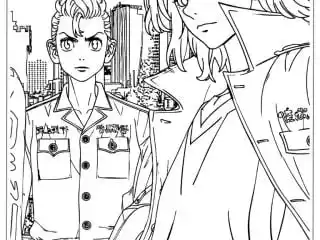Tokyo Revengers Coloring Pages 4