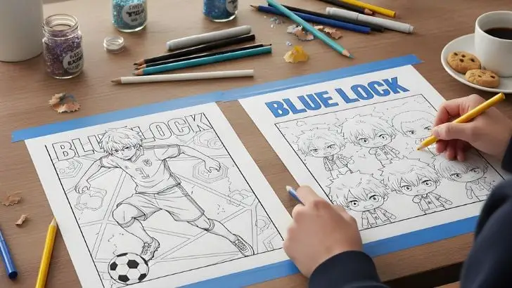 blue lock coloring sheets