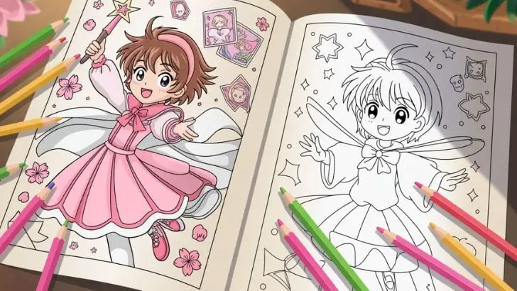 cardcaptor sakura coloring sheets