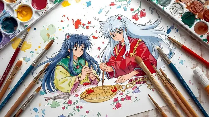 printable inuyasha coloring pages