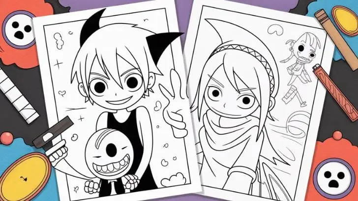 printable soul eater coloring pages