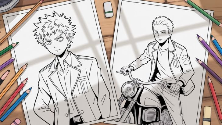 printable tokyo revengers coloring pages