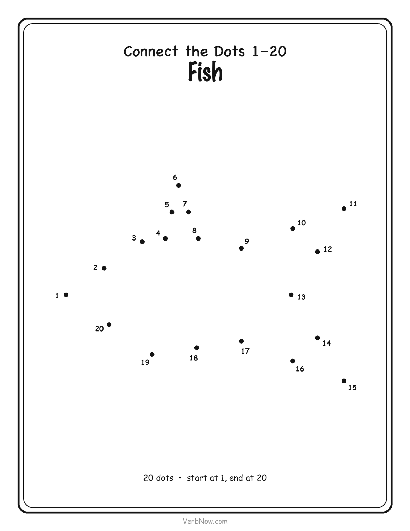 Dot to Dot Fish