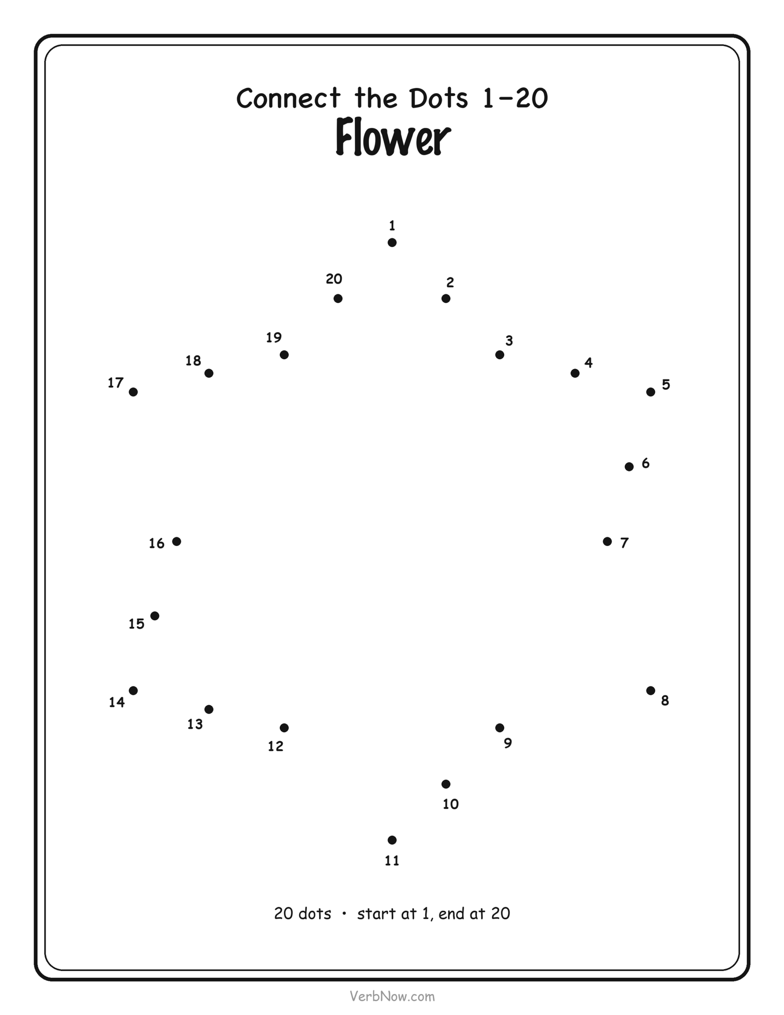 Dot to Dot Flower
