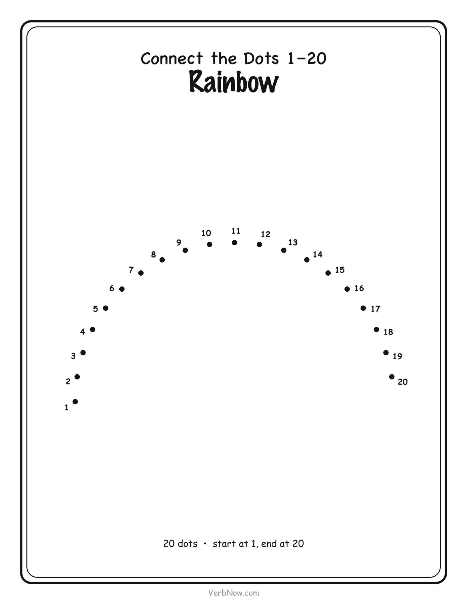 Dot to Dot Rainbow