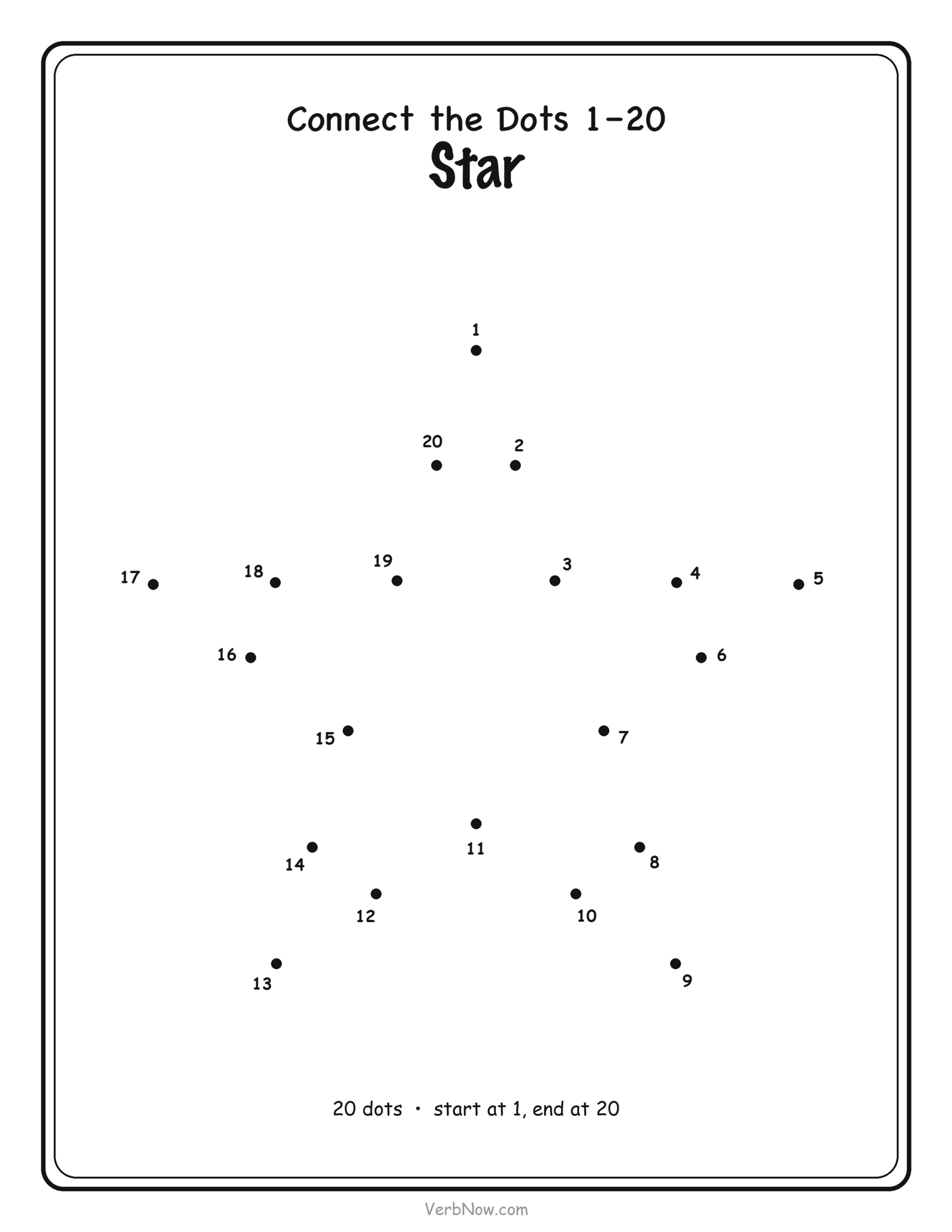 Dot to Dot Star
