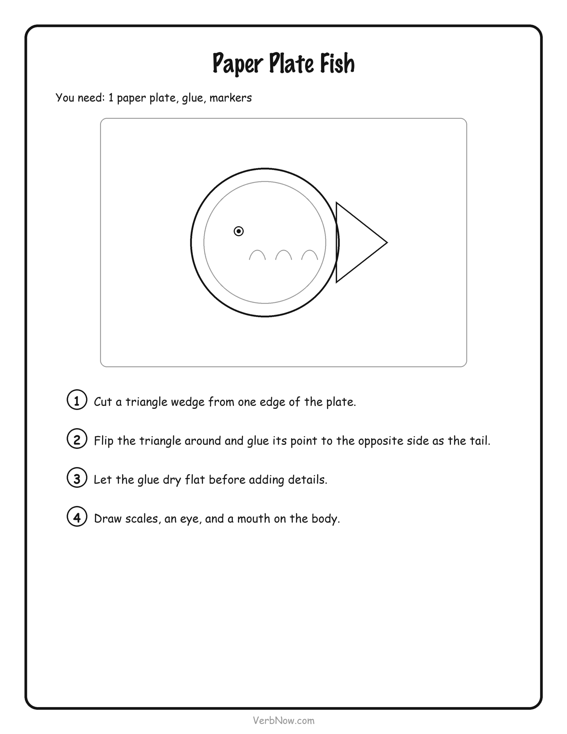 Paper Plate Fish