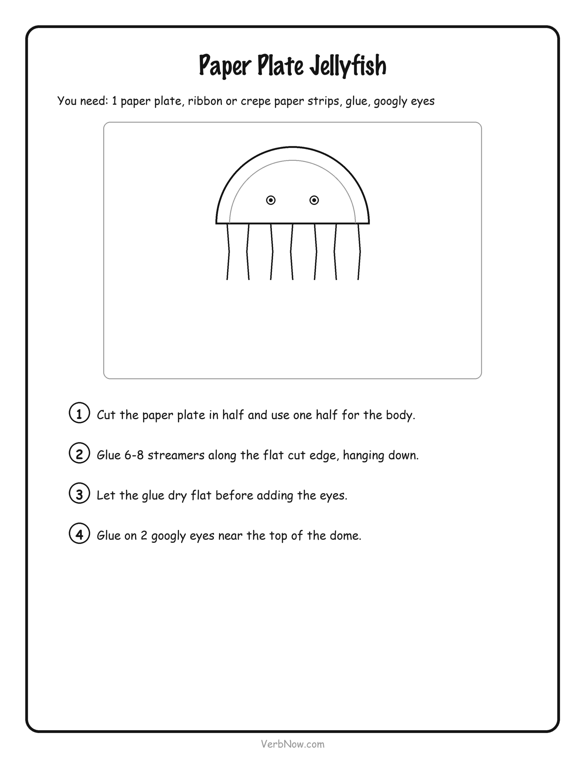 Paper Plate Jellyfish