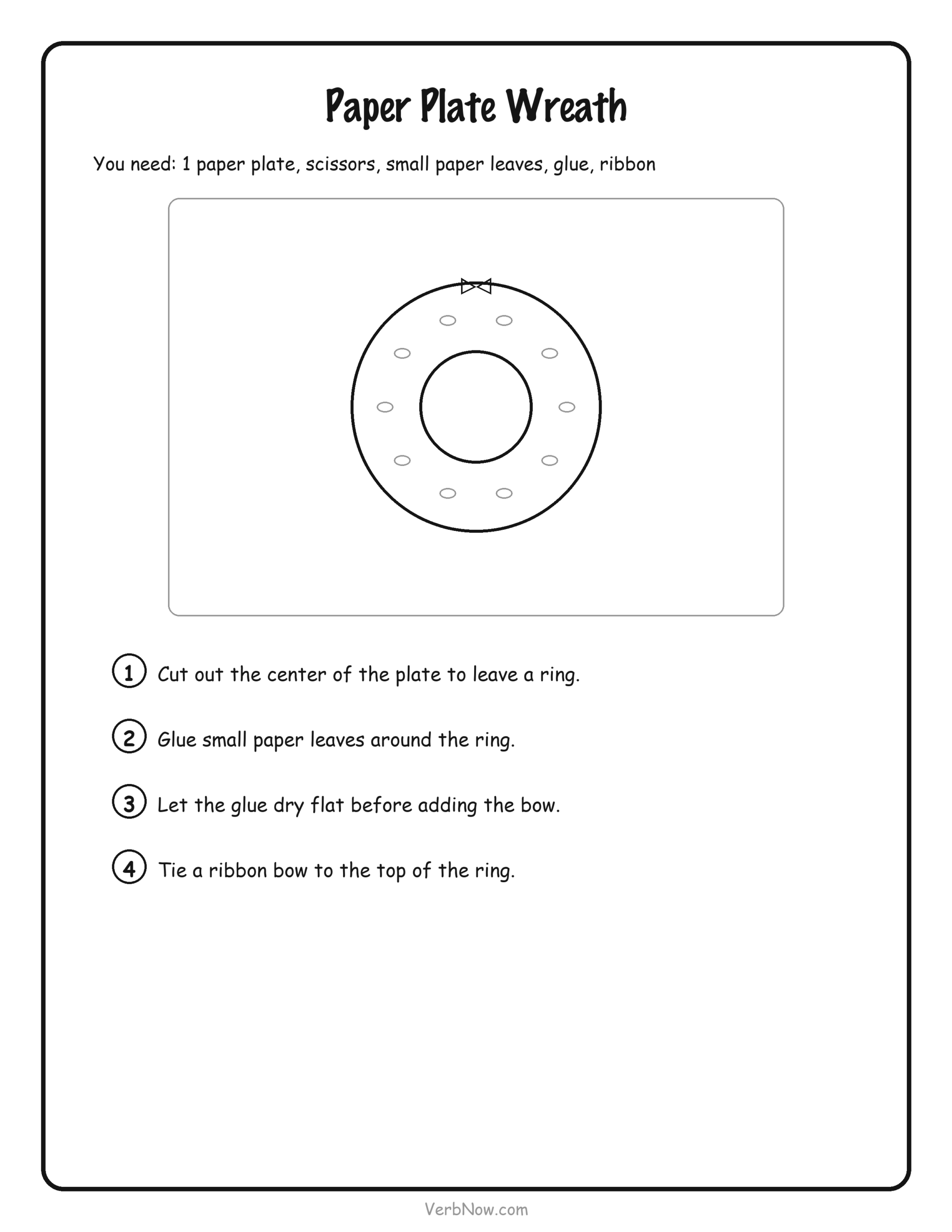 Paper Plate Wreath
